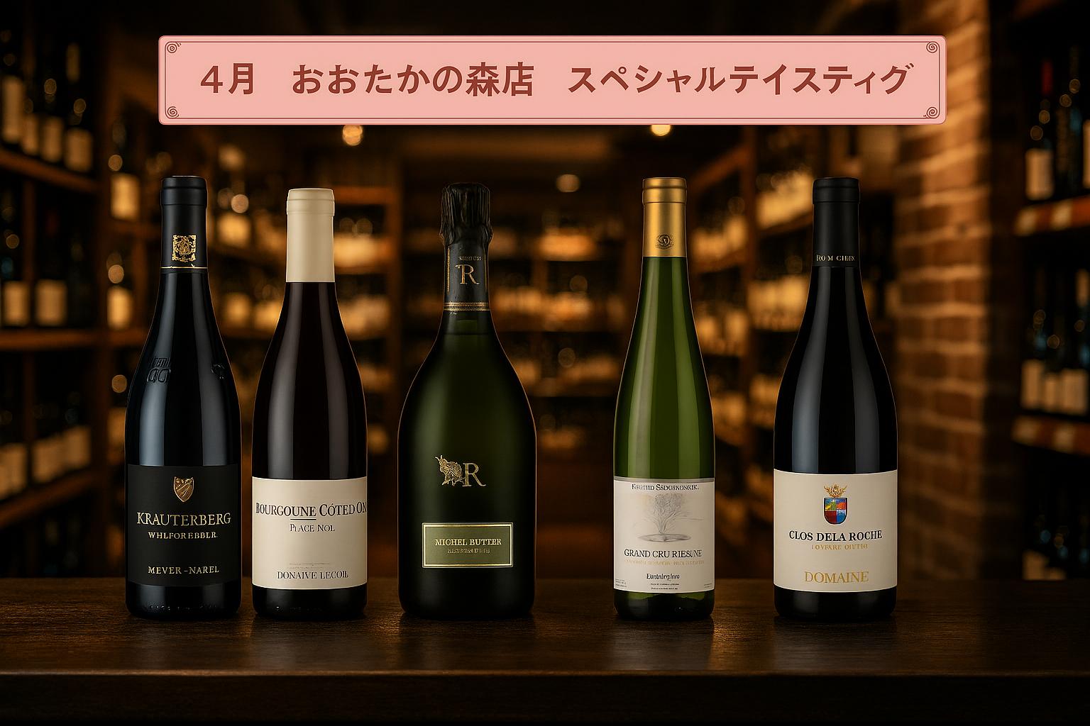 ◆おおたかの森店　4月テイスティング◆　スタッフの小コラムを添えて