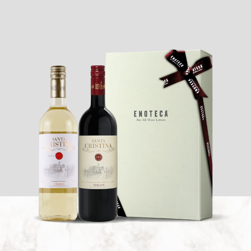 【送料・紙箱込み・説明付き】イタリア産紅白ワイン 3,300円ギフトセット  SC5-1