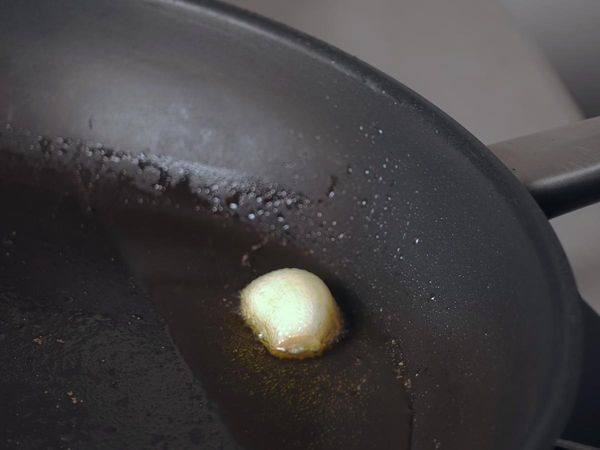 エビとセリの和え蕎麦_工程