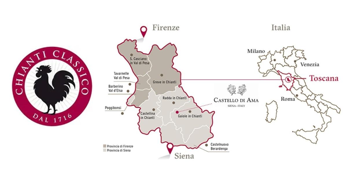 map of chianti classico