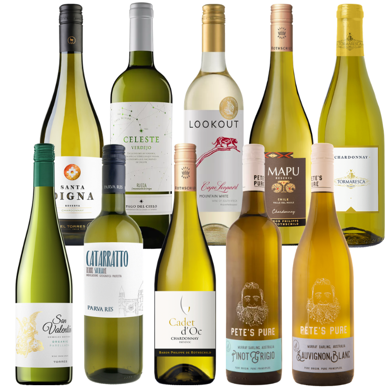 1本あたり1,276円！パーティーパック白ワイン10本セットBQ4-1 [750ml x