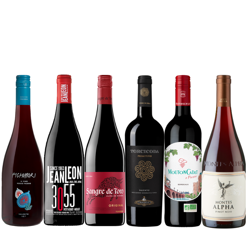冷やして楽しむ赤ワイン！チルド・レッド6本セット VB 7-1 [750ml x 6