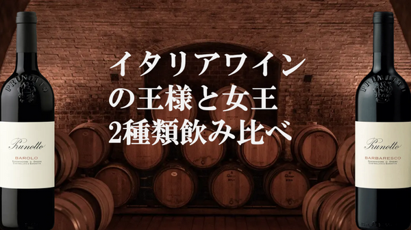 【2月27日（金）～無くなり次第終了】　イタリアワインの王様と女王の2種類飲み比べ