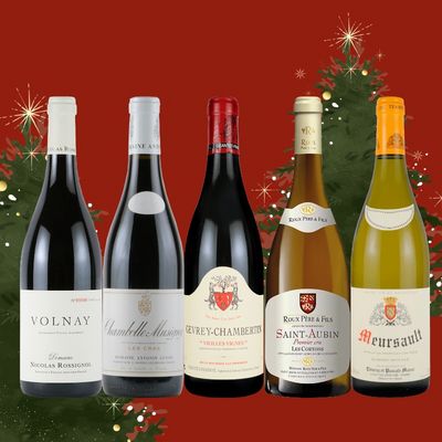 【ご好評につき完売しました】クリスマスハッピーバッグ E (ブルゴーニュ 赤白5本)