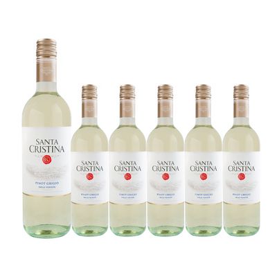 おトクに楽しむ！ サンタ・クリスティ－ナ・ピノ・グリ－ジョ 6本まとめ買い [750ml x 6]