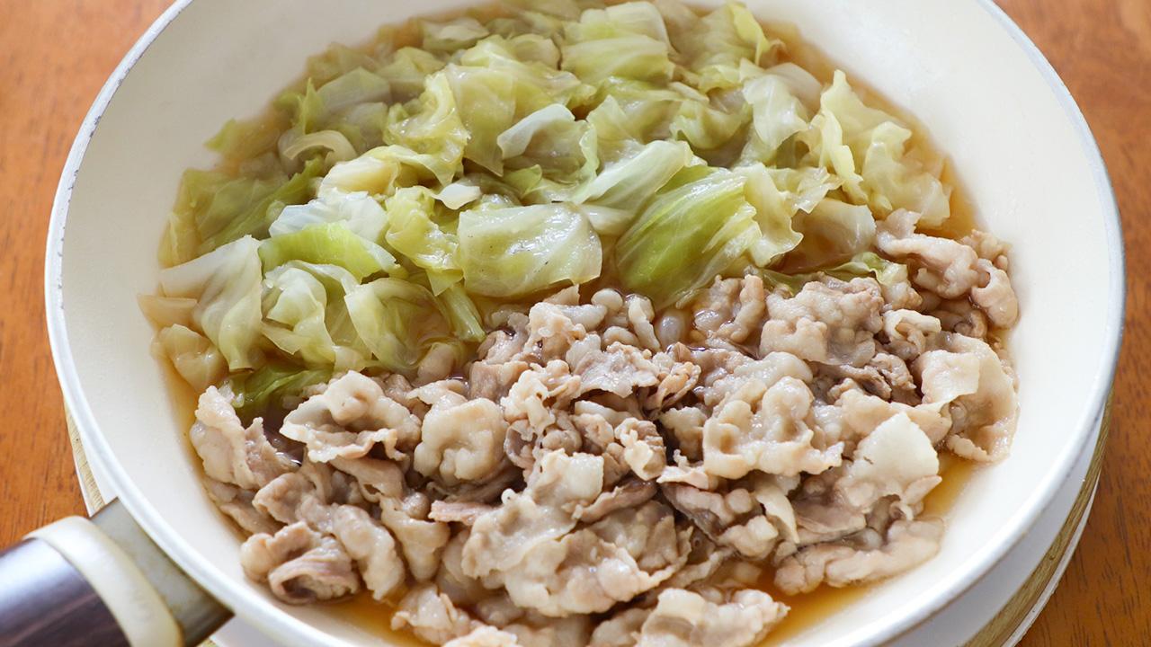 だしウマ豚キャベツ_工程②