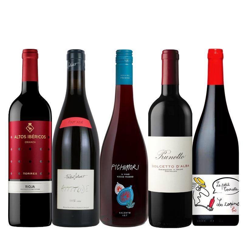 冷やして美味しい赤ワイン5本セット VB8-3 [750ml x 5]