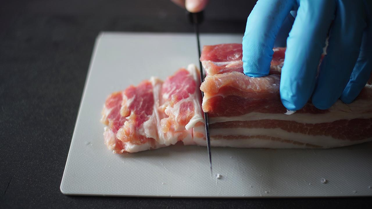 塩豚とあさりのホイル焼き_工程