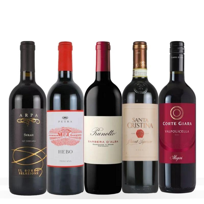 イタリア赤ワイン満喫5本セット VB3-1 [750ml x 5]