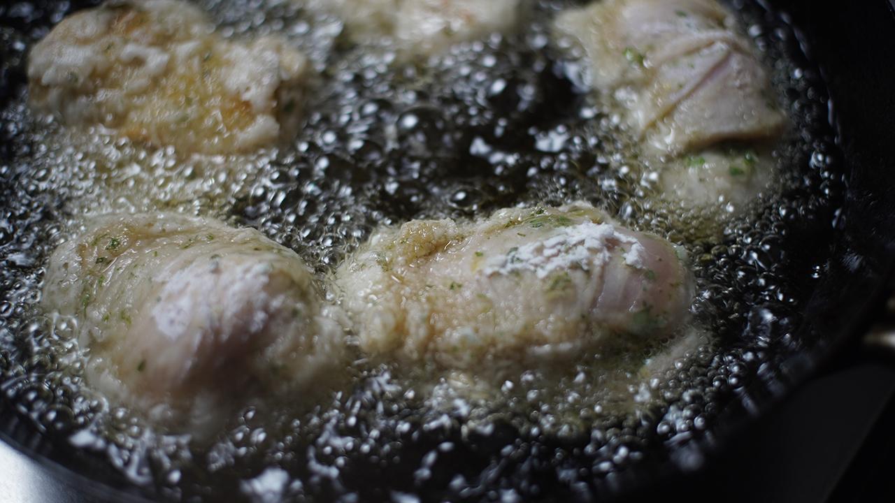 香草アンチョビから揚げ_工程