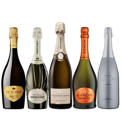 1本10,450円のシャンパン入り！夏の泡BOX5本セット UP7-3 [750ml x 5]