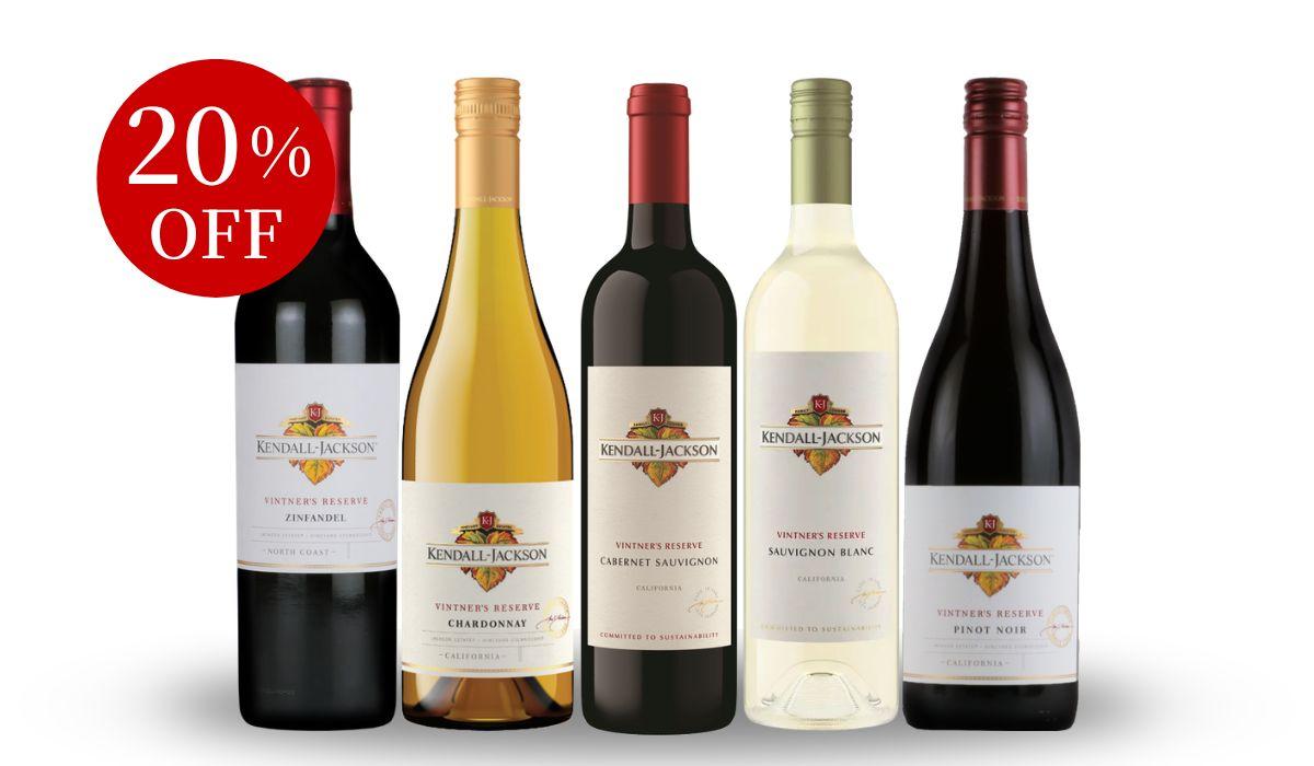 カリフォルニアワイン飲み比べ5本セット KJ3-1 [750ml x 5]