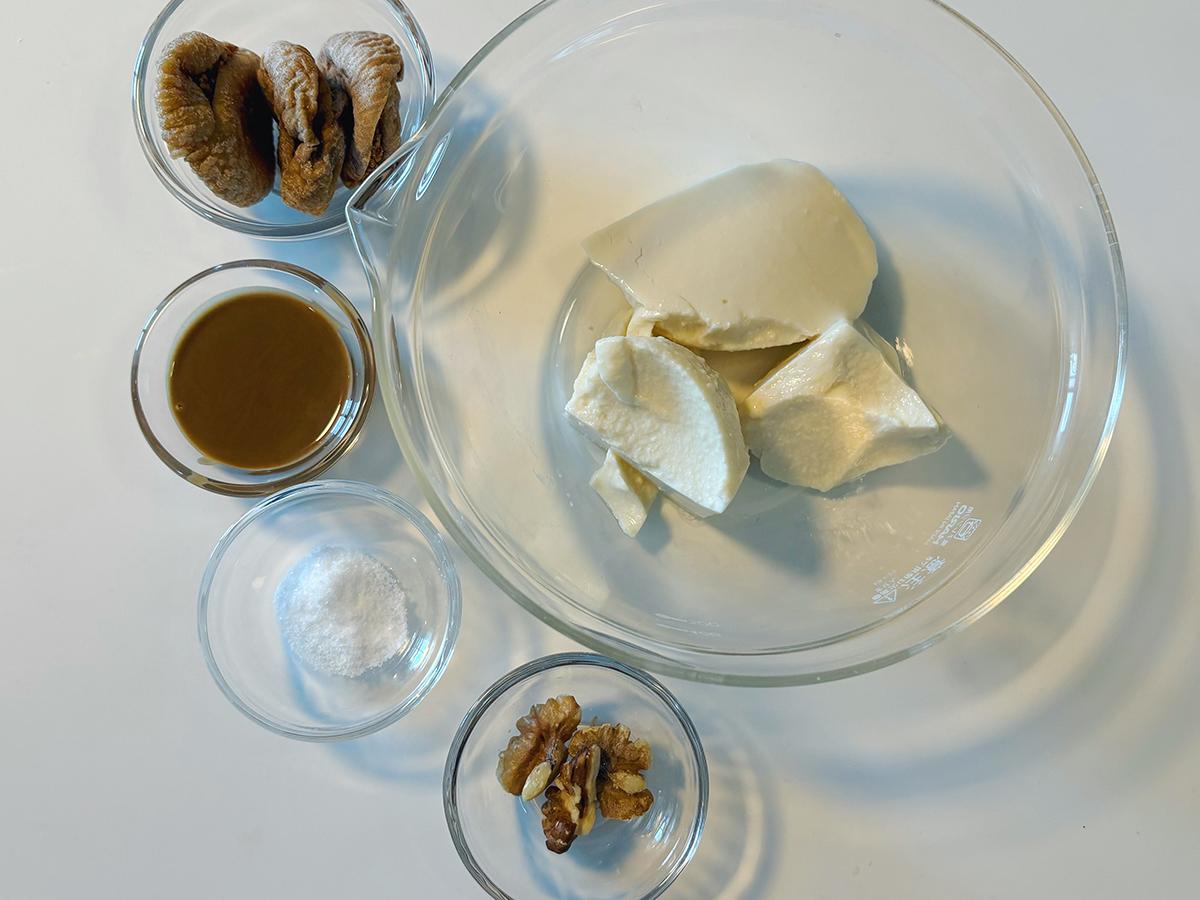 ドライいちじくの白あえ_材料