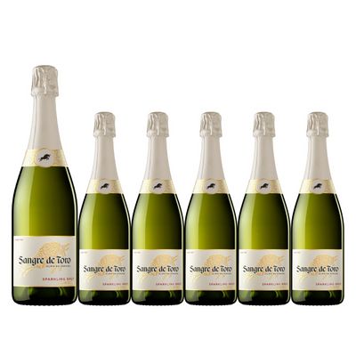 おトクに楽しむ！サングレ・デ・トロ・スパークリング・ブリュット 6本まとめ買い [750ml x 6]