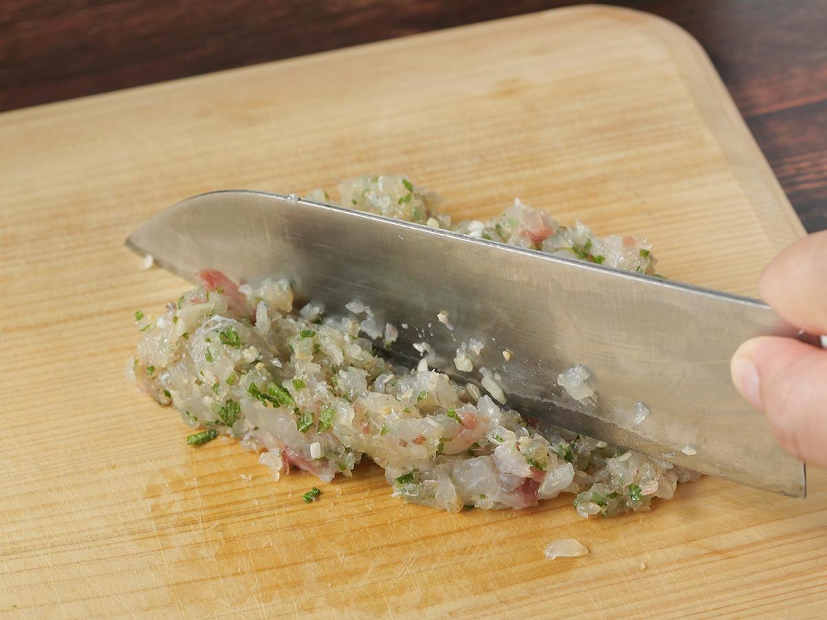 鯛のなめろう_工程
