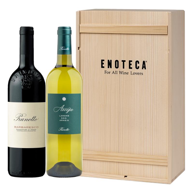 イタリアワイン紅白ギフトセット 送料無料 木箱込み 解説付き IL9-1