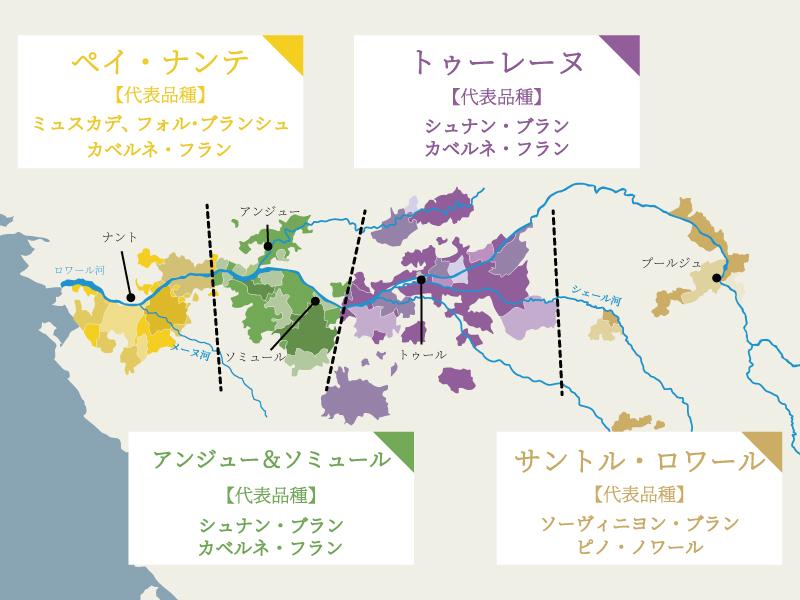 ワイン産地とブドウ品種
