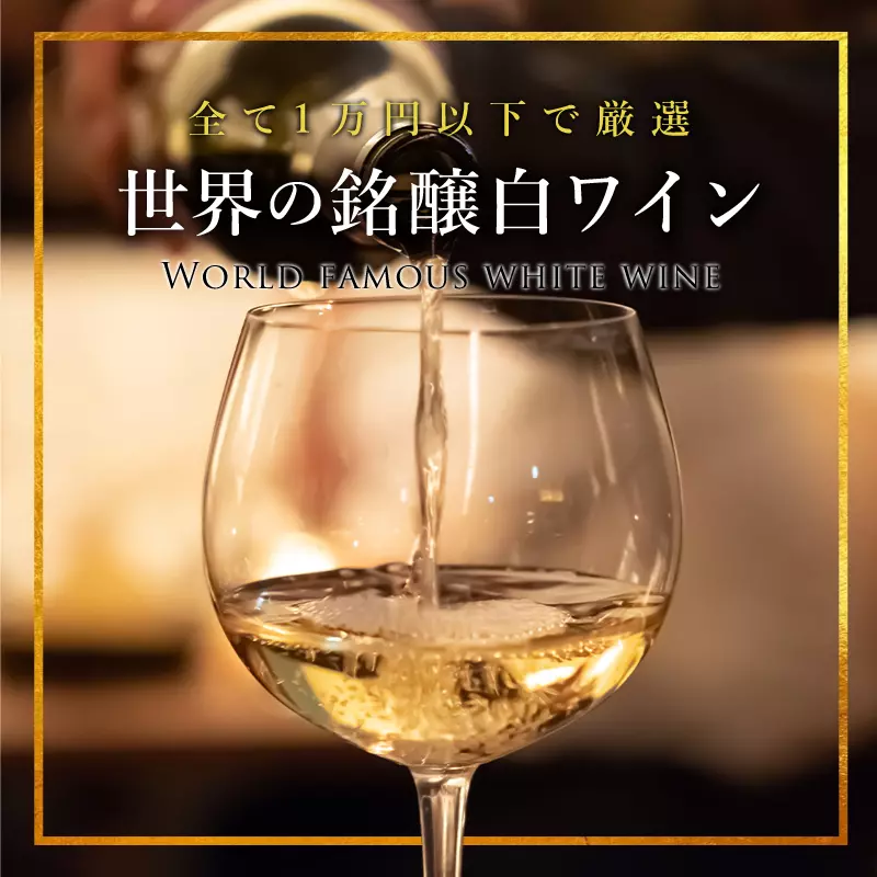 全て1万円以下で厳選 世界の銘醸白ワイン