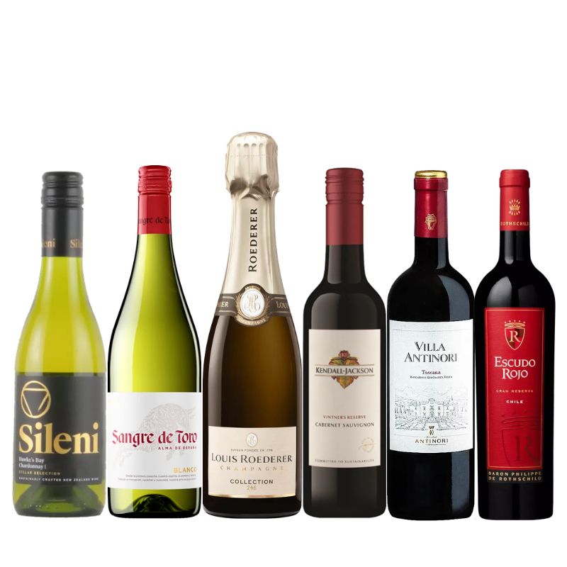シャンパン入り！ハーフボトルセレクト6本セット RD4-1 [375ml x 6