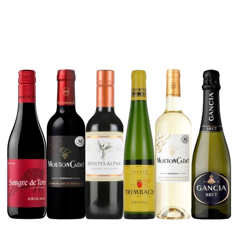 気軽に楽しめる！ハーフボトルセレクト6本セット RD2-1 [375ml x 6