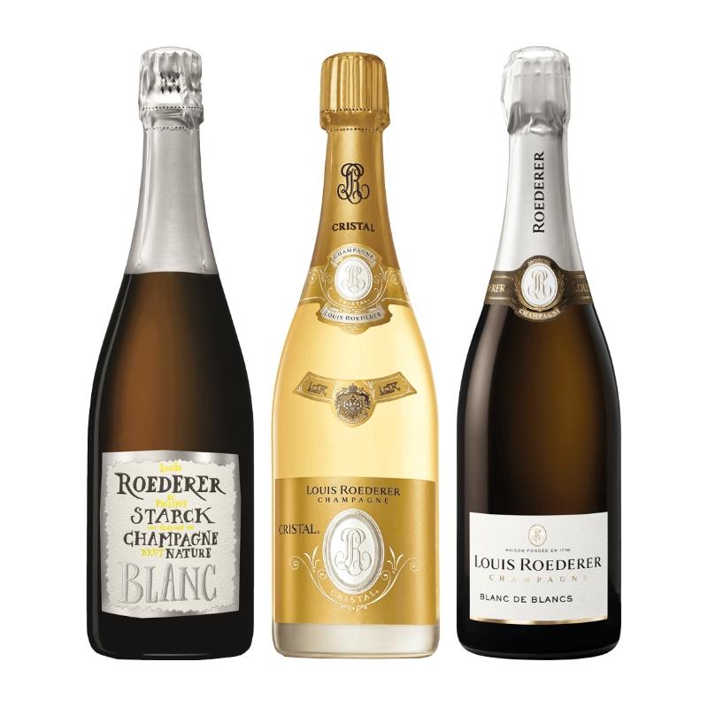 クリスタル入り！ルイ・ロデレール3本セット RW5-8 [750ml x 3]