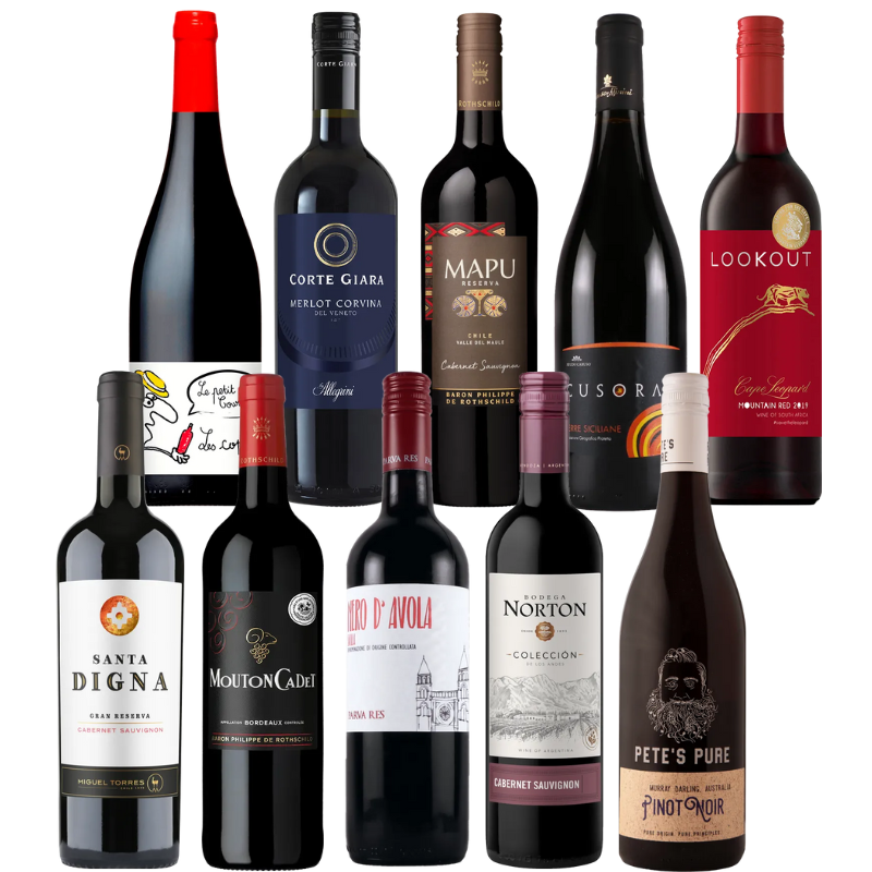 ENOTECA エノテカ パーティーパック 赤だけ8本 [750ml x 8] 飲料