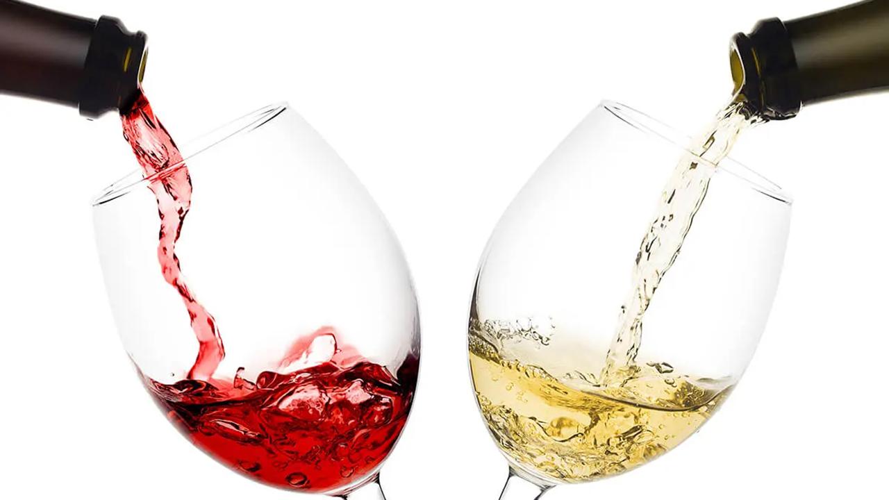 赤ワインと白ワイン