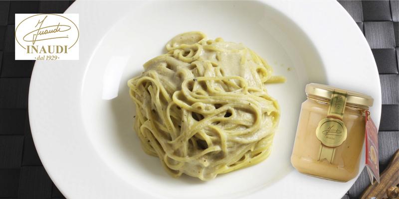 白トリュフのパスタソース（ポルチーニとマスカルポーネ入り）