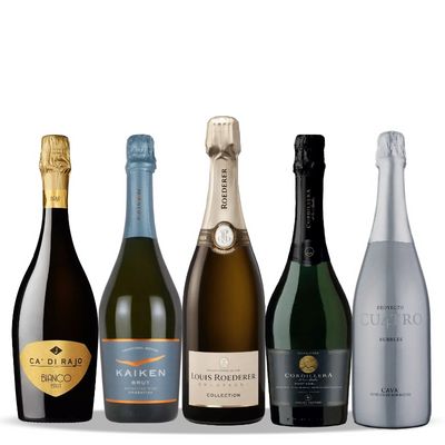 1本10,450円のシャンパン入り！夏の泡BOX5本セット UP7-2 [750ml x 5]