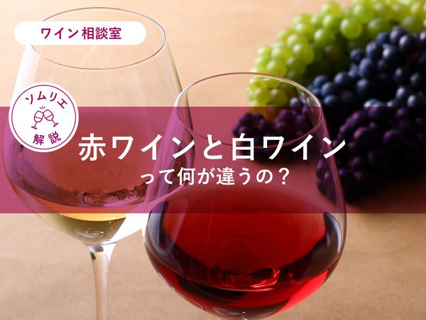【ソムリエ監修】赤ワインと白ワインって何が違うの？