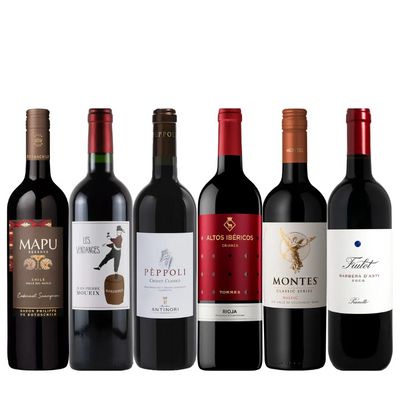 品種の個性を飲み比べ！赤ワイン6本セット VR4-1 [750ml x 6]