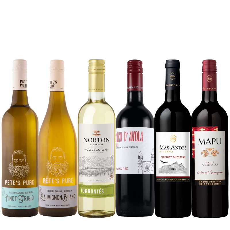 気軽に楽しむ！カジュアルワイン6本セットWP9-1 [750ml x 6