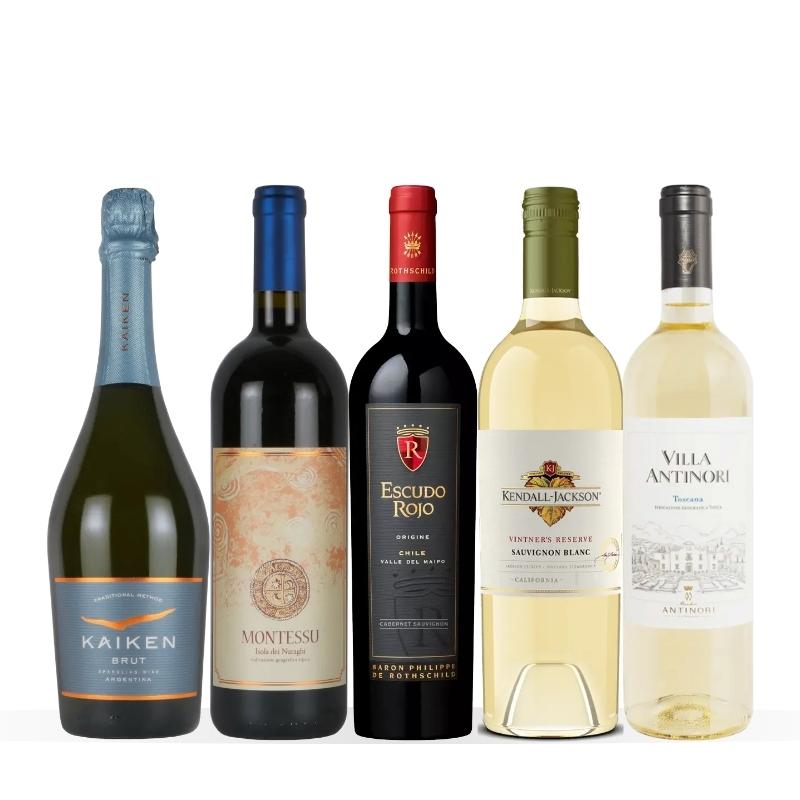 全て評点4.0点以上！クチコミ高評価ワイン5本セット KC9-1 [750ml x 5]