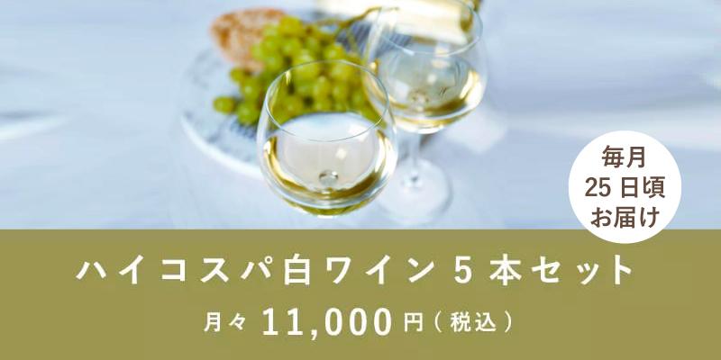 ハイコスパ白ワイン5本セット