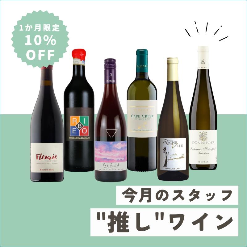 1カ月限定10%OFF 今月のスタッフ”推し”ワイン