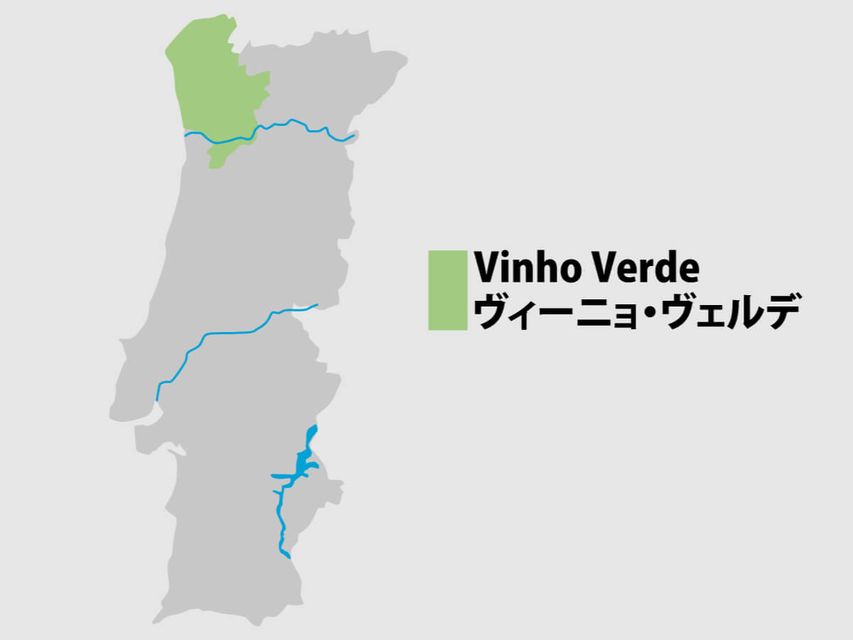 ヴィーニョ・ヴェルデ　地図