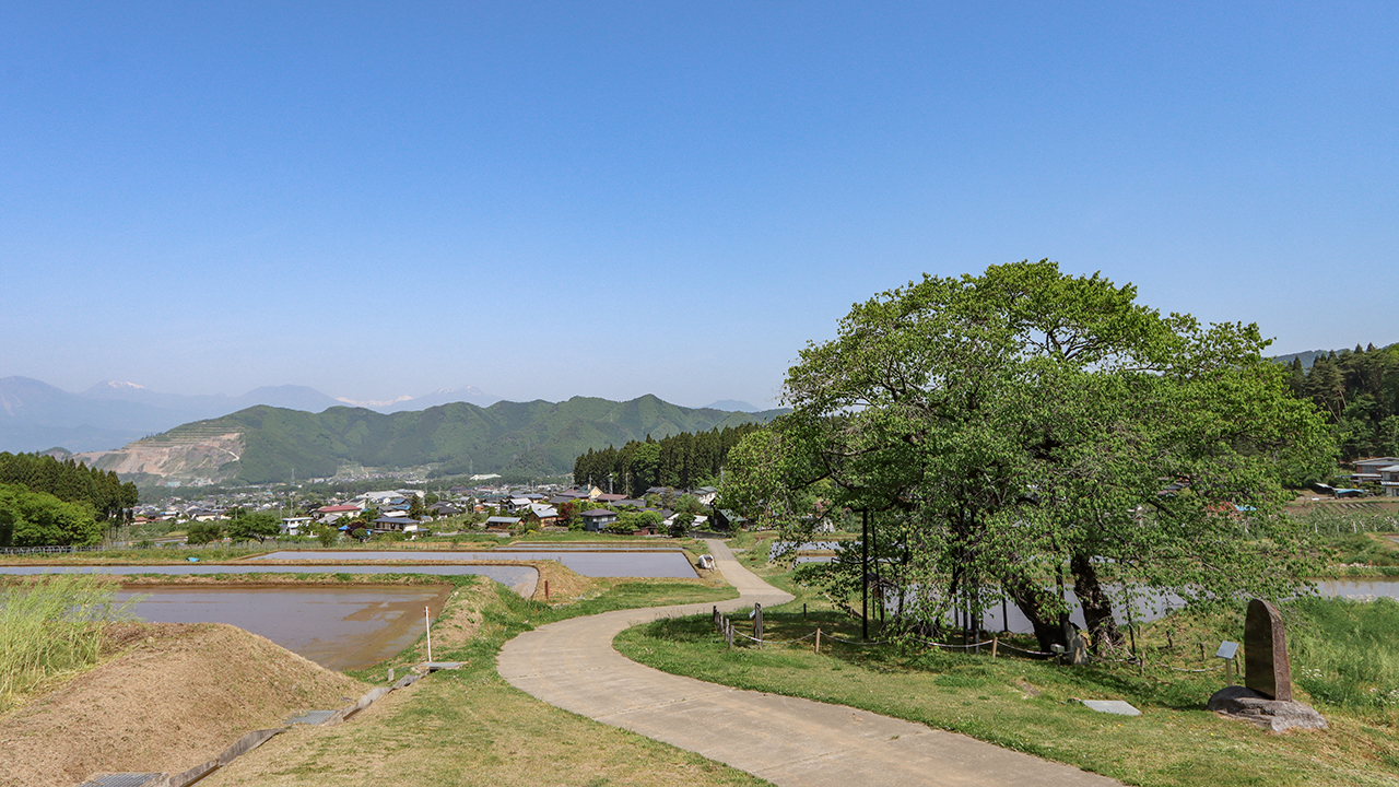 高山村の風景