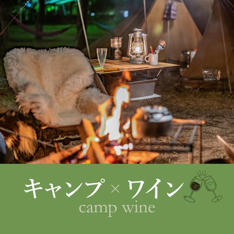 キャンプ×ワイン