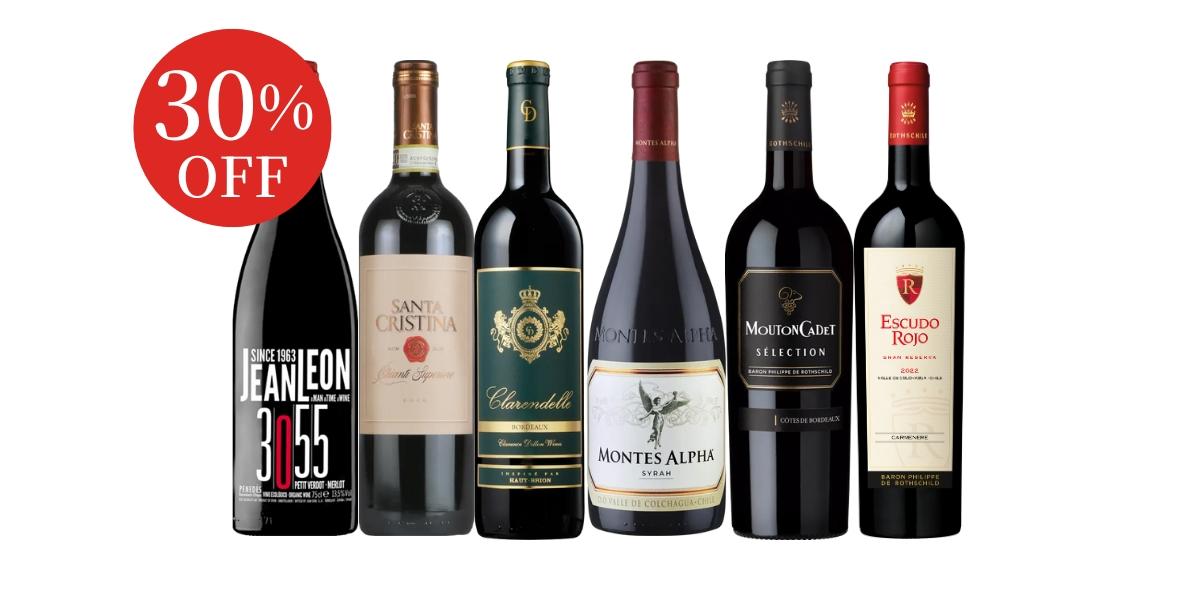 濃厚な味わいを楽しむ！フルボディ赤ワイン6本セット VB10-1 [750ml x 6]