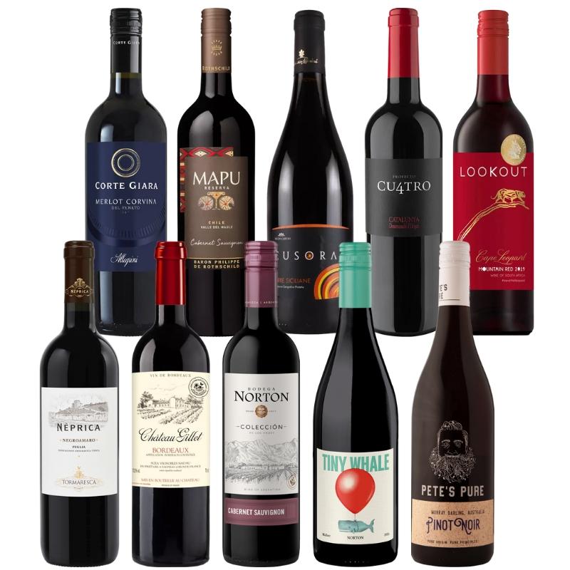 ENOTECA エノテカ　バラエティ10本セット VP8-1 [7,500ml] 1本あたり1,210円！パーティーパック赤ワイン10本セット AQ8-1