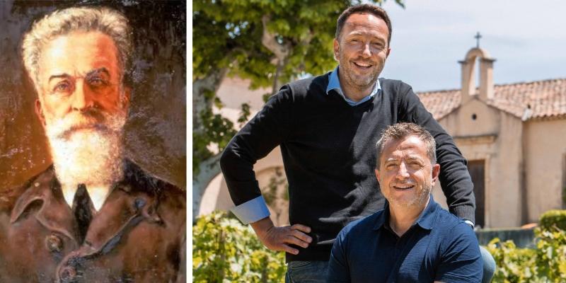（左）マルセル・オット氏、（右）左からクリスチャン・オット氏とジャン・フランソワ・オット氏