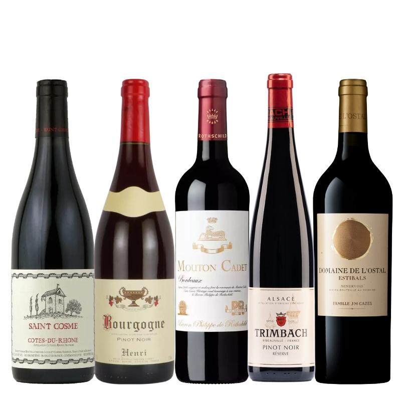 フランス産赤ワイン5本セット VR10-1 [750ml x 5]