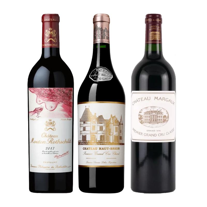 ボルドー・メドック格付け1級シャトー3本セット RW5-1 [750ml x 3]