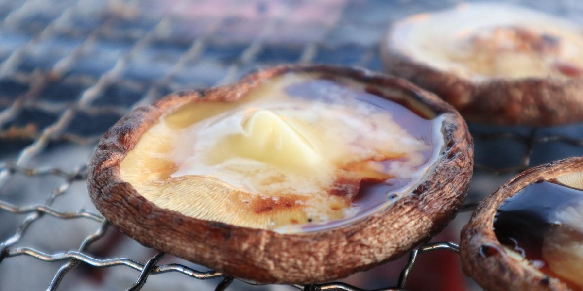 椎茸の炭火焼き