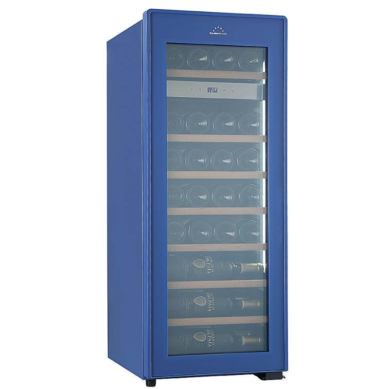 【標準設置料金込】【長期保証付】フォルスター(forster) FJE-76GS BU 薄型ワインセラー Essential エッセンシャル 29本収納 スライドラック オートクローズ扉 1温度タイプ ブルー iy6CPzkFBRr47xFqD5xkyA