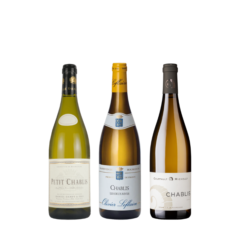 辛口白ワインの代名詞シャブリ飲み比べ3本セット AR6-1 [750ml x 3