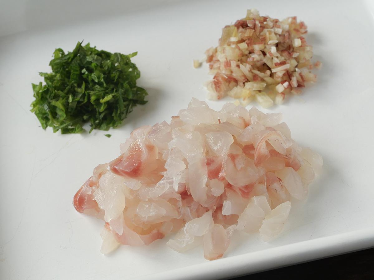 鯛のなめろう_工程