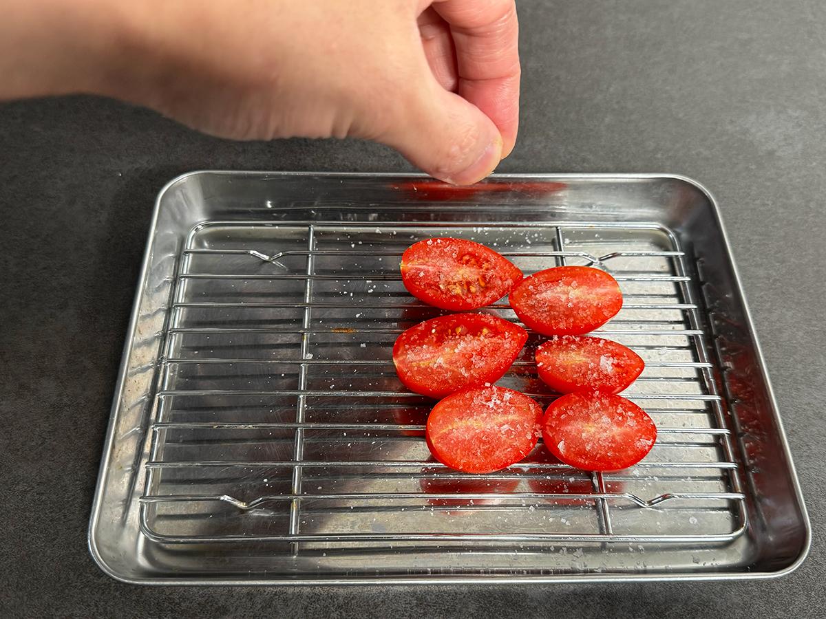 アサリと焼きトマトのバターボンゴレ_工程