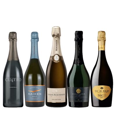 1本10,450円のシャンパン入り！夏の泡BOX5本セット UP8-1 [750ml x 5]