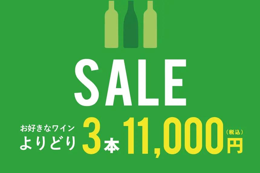 【6月10日(水)～6月22日(月)】よりどり3本セールスタート！